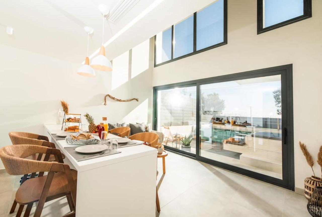 Serene Villas Halkidiki - Cfront Private Pool Nea Iraklia Ngoại thất bức ảnh
